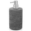 Inbagno Dispenser Sapone Effetto Pietra Grigio, 480 ml in Resina (Dispenser)