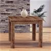 Yellowshop - Tavolo quadrato allungabile a libro per cucina, sala pranzo, soggiorno, cm 80x80, 90x90, 100x100 RODI Rochelle effetto legno quercia marrone rustico, Made in Italy (90 X 90)