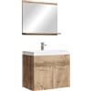 Badplaats B.V. Mobile da Bagno Montreal 02 60cm Rovere Castagno - Armadio mobiletto lavabo Mobili Armadietto