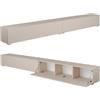 PLATAN ROOM Armadietto per TV 105/140/160/210/280, bianco da appendere o in piedi lucido (champagne, 280 x 30 x 32)