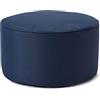 Lumaland Pouf Poltrona Sacco Sgabello | 45cm x 25cm Tavolino Indoor/Outdoor | Con riempimento flessibile in EPS [Blu Navy]