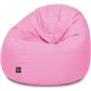 PATCH HOME Patchhome - Pouf 2 in 1, cuscino da pavimento, poltrona a sacco da gaming, per adulti e bambini, con imbottitura (Ø 145 cm, rosa antico)