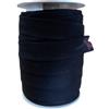 Generico Sbieco 25 MM Cotone 100 Metri Traversino Diagonale (Nero)