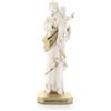 SHALOM - Statua San Giuseppe, in Polvere di Marmo Bianca. Altezza 32 Cm