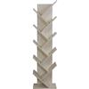 Rebecca Mobili Libreria ad Albero Scaffale 10 Ripiani Legno Colore Abete Sbiancato Stile Contemporaneo Ufficio Salotto - Misure: 160 x 44,5 x 22 (HxLxP) - Art. RE6405