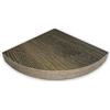 MECSAL CASALINGHI Mensola da parete muro angolare pensile scaffale triangolare sistema reggimensola a scomparsa in legno vari colori 24 * 24 * 4 cm (WENGE')