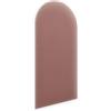 murando - Testiera Letto Singolo Imbottita - Staccionata - Velluto Qualità - Antimacchia - 100x30 cm 1 Pezzo - Pannelli Decorativi per Pareti - Pannello Imbottito per Camera da Letto - Rosa Antico
