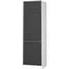 Vicco Armadio frigorifero Fame-Line, Antracite-oro rustico, 60 cm, per la combinazione con altri moduli della serie Fame-Line