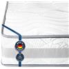 BMM - Materasso comfort a 7 zone, durezza: H3, altezza: 23 cm, rivestimento lavabile SilverCare con fascetta climatica, zona spalle PLUS, Öko-Tex® 100, anche per persone allergiche