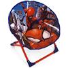 ARDITEX - Sedia a sdraio pieghevole in poliestere con struttura in metallo con licenza Spiderman, 50 x 50 x 50 cm