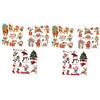 SHINEOFI 2 Set Pressa Termica Natalizia Natale per Vestito Toppe Termoadesive Natalizie Adesivi per Il Trasferimento di Calore Fai da Te Patch Applique Carta 3 Fogli * 2