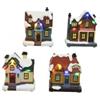 VARZI Carillon Paesaggio Natalizio 10cm LED ASSORTITO 1 Pezzo
