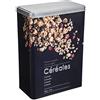 5 five simply smart Paris Prix - Contenitore per cereali, con rilievo II, 20 cm, nero