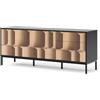 Vicco Lowboard Eliza, Nero/quercia, 150 x 60 cm con 3 cassetti, utilizzabile come supporto TV e per la conservazione