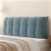 ZCXRYFL Cuscino per testiera Copritestata Letto Morbido Corto Peluche Imbottito Copritestata Letto Cuscino Supporto Schienale Protezioni per Testiera Letto Matrimoniale Singolo Decorare(160X60X10cm,Blue)