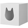 Sconosciuto Ikea Kallax - Inserto Casetta per gatti Kallax, 33 x 33 cm, colore: Bianco