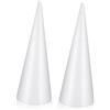 SAFIGLE 2 Pezzi Cono in Polistirolo Bianco 30 Cm per Fai da Te Ragazzo Ragazza Decorazioni Creative Giochi Educativi per Scuola Asilo Casa