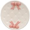Generico Svuotatasche in Ceramica Decorato Bianco e Rosa Coll. Fiocco Rosa