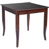 Liberoshopping tavolo fisso da cucina sala da pranzo o ristorante in legno massello - stile rustico compatto e robusto - facile da montare - 100% made in italy (Noce Gamba Sciabola, 90x90)