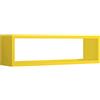 MODULARREDO | REGOLO Mensola da Muro, Pensile Bagno, Mensola da Parete, Scaffale da Parete, 60x17 p15.5 cm, Giallo Canarino - Made in Italy