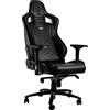 Noblechairs Epic Sedia Da Gaming Sedia Da Ufficio Sedia Da Scrivania Finta Pelle 120Kg 135° Reclinabile Cuscino Di Sostegno Lombare Nero