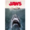 Close Up Jaws Poster Key Art (61 cm x 91,5 cm) + 1 paio di ganci neri per poster