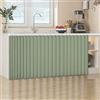 MTHGH Tendina sottolavello Bagno,Tenda da Cucina Corta,Tenda Corta per Finestra,per Armadio da Cucina,Armadio,Bagno,Mobile Lavatrice,scaffale(4,W 120cm/H 89cm)