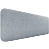 DHOME Testiera Imbottita Liscia Arrotondata in Tessuto Aqualine per Parete Acustica Testate Letto Fonoassorbenti Camera da Letto (Grigio Perla, 160cm)