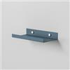 Steelnovo | Caronte, Mensola Portafoto in Metallo Verniciato, Mensola da Parete Portaoggetti, 20x3x10 cm, Colore Azzurro, Design Minimal e Moderno, Scaffale da Muro, Made in Italy