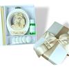 D A N A E FRAGRANZE ITALIANE Bomboniera Profumatore Ovale in Polvere di Marmo e Legno, 10x8 cm, Completa di Scatola Regalo e Fragranza, Matrimonio Nozze, Anniversario. (Coppia)
