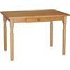 k koma Alder - Tavolo da pranzo in legno di pino massiccio, per ristoranti, 70 x 130 cm