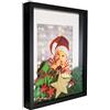 BD ART 3D Box Cornice per Foto 20x25 cm Profonda 3 cm Cornice Foto con Foglio Plexiglass Trasparente - Bianco Passe-partout 13x18 cm Nero Decorazioni Fai da Te