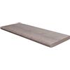 Decor Space Mensola da muro sospesa in legno con bordo arrotondato fissaggio con tasselli a scomparsa (Rovere Grigio, 80 x 25 x 2.5 cm)
