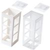 Ciieeo Organizer a Muro per Arricciacapelli 2 Pezzi senza Foratura in Plastica Bianca, Soluzione di Stoccaggio Pratica per Bagno e Strumenti di Bellezza