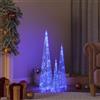 Generico Set Coni Luce LED Decorativi Acrilici Blu 30/45/60cm,Blue,1.12kg,328969