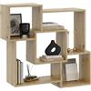 KUBUTKU Mensola da parete 91 x 98 x 18 cm, design Mordern per soggiorno, camera da letto, ufficio e cucina (Artisan)