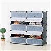 LANTUS Scompartimenti a Cubo, Organizzatore, Scarpiera Salvaspazio, Portaoggetti in Plastica, Camera da Letto, Camera di Bambini, Armadio a 10 cubi portatile per riporre oggetti(5 piani e 10 porte)
