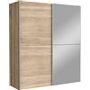 AVANTI TRENDSTORE Fajar - Armadio a 2 ante scorrevoli e specchio, in legno truciolato, molto spazioso, disponibile in 2 colori diversi. Dimensioni: LAP 170,3x190,5x61,2 cm