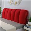 ZCXRYFL Cuscini Testiera Letto Matrimoniale Singolo Una Piazza E Mezza Copri Testata Letto Imbottita, Schienale Letto Grandi Cuscino da Lettura Anti-collisione Copripiumino Lavabile(165x50cm,Red)