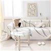 YSZBD Telo Copridivano 3/2/4/posti con Braccioli Divano Angolare Copridivano AntiGraffio Gatto Sofa Cover I/u Shape Coperta per Divano Bifacciale di Grande Formato(#2,180x180cm)