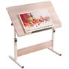 Generic Scrivania da disegno pieghevole regolabile in altezza, tavolo da disegno portatile per casa o ufficio, tavolo compatto per cianografie, facilmente pieghevole e comodo per artisti, dimensioni: 80 cm
