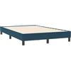 vidaXL Giroletto Senza Materasso Blu Scuro 120x210 cm Velluto, mobili Camera da Letto, Letto Matrimoniale, Letto Imbottito, Rete Letto