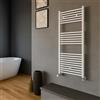 OGOMONDO Termoarredo Bianco Bagno Acciaio Calorifero Termosifone (1, H1200xL500xI450 23 Tubi)