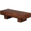 FineBuy Tavolino da caffè Legno Massello Sheesham 120 x 45 x 30 cm | Tavolino Salotto Naturale | Tavoli da Divano Design Moderno