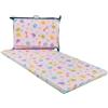 GHIOCUSCINI | Materasso Culla Neonato, Pieghevole per CAMPEGGIO, Materasso Bambino 100% Cotone, Colore ROSA, Sfoderabile e Lavabile, 60 x 120 cm, Alto 4.5 cm, Made in Italy