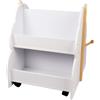 HUOLE Libreria per bambini a forma di albero adorabile universale scaffale portaoggetti a 2 livelli con angoli arrotondati per camera da letto, soggiorno, 50 x 54 x 61 cm, bianco (1 pezzo)
