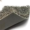 BricoLoco.com Zerbino ingresso casa, terrazzo. Gomma per ricci esterni o interni. da metri o rotolo. Larghezza 1,20 MTS. Spessore 10 mm. con base. Tappeto Vinile Riccioli. (0,5 metri, grigio)