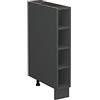 Vicco Scaffale da cucina Fame-Line, Antracite, 15 cm senza piano di lavoro, per la combinazione con altri moduli della serie Fame-Line