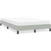 QZZCED Struttura per letto senza materasso in velluto grigio chiaro 120 x 210 cm con rete a doghe per supporto ottimale e gambe stabili, base per letto morbida e confortevole per camera da letto,
