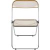 LANTUS Sedia da Cucina Pieghevole, in Metallo, 46 x 46 x 75 cm, Ambre, 1 pezzo